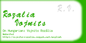 rozalia vojnits business card